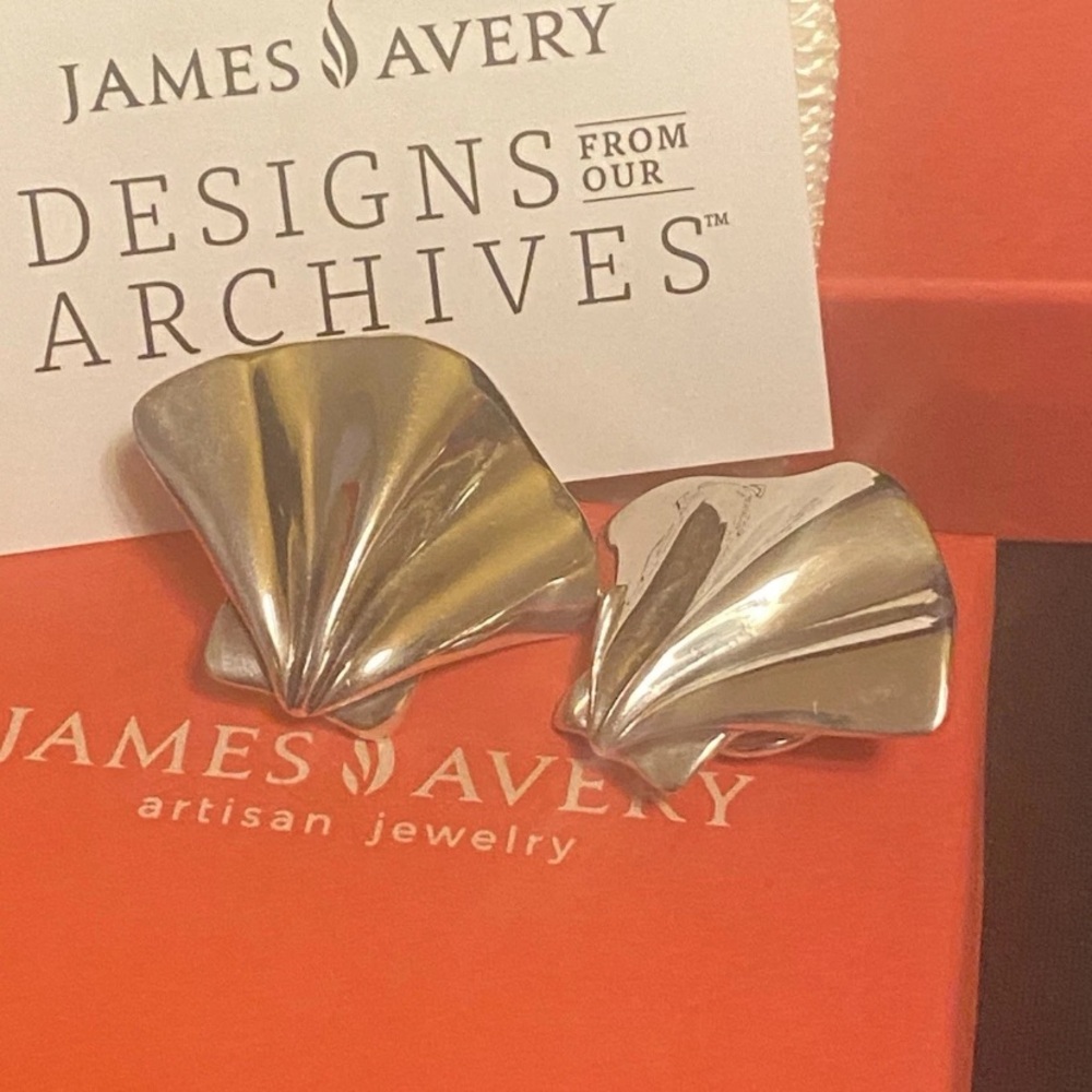 James Avery Silver Seashell Concha Espanola Earrings 2025 Limited Edition